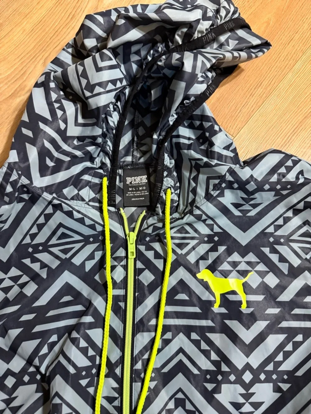 Victoria's Secret PINK
Hoodie Jacket Half Zip Anorak Windbreaker
Rain Sz M/L - Picture 2 of 3
